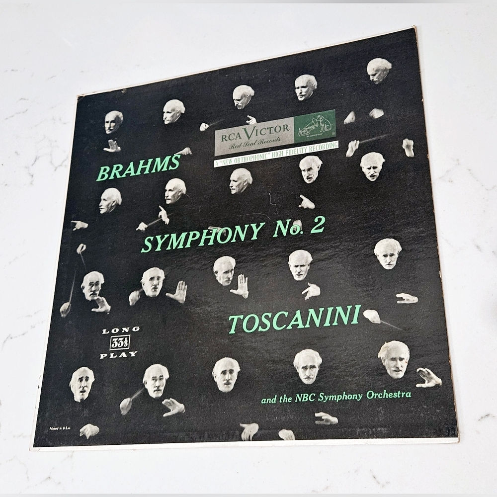 BOGO Brahams Symphony No 2 Toscanini Vinyl Record RCA Victor Red Label LP 33 RPM